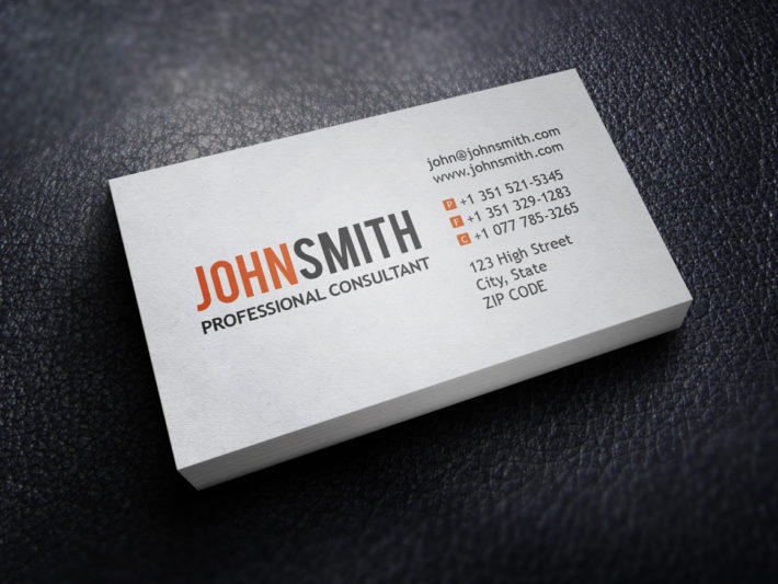 essay on business card